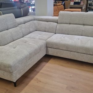 CANAPE D'ANGLE CONVERTIBLE AVEC COFFRE LEON